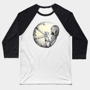 My Special Moon - Fullmoon - Woman & Dog Baseball T-Shirt